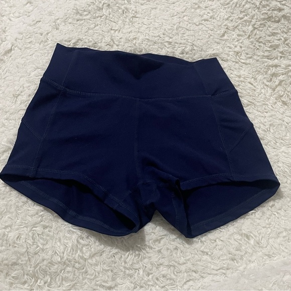 Lululemon Athletica Dark Blue Athletic Shorts - Picture 1 of 10